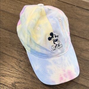 Disney Tie-Dye Mickey Mouse Baseball Cap - Pastel Rainbow